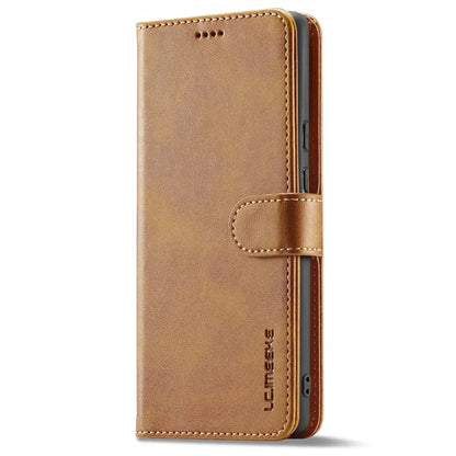 LC.IMEEKE For Google Pixel 8a Case Calf Texture PU Leather Phone Wallet Cover