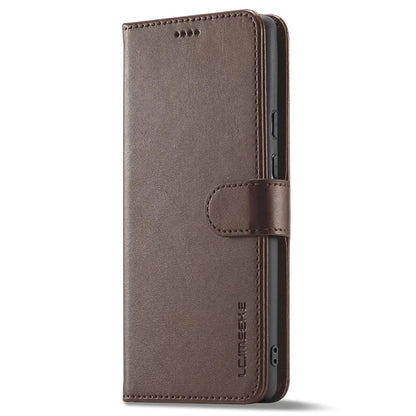 LC.IMEEKE For Google Pixel 8a Case Calf Texture PU Leather Phone Wallet Cover