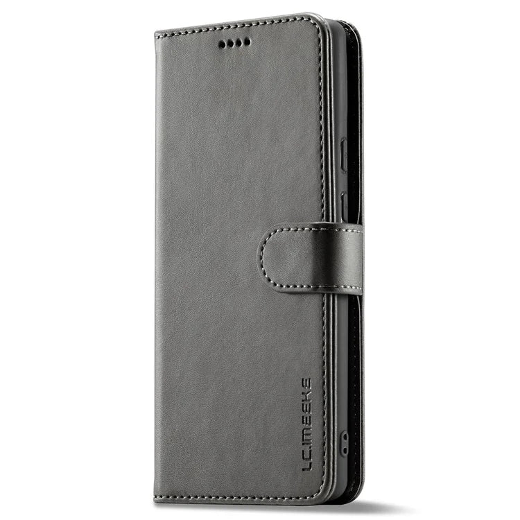 LC.IMEEKE For Google Pixel 8a Case Calf Texture PU Leather Phone Wallet Cover