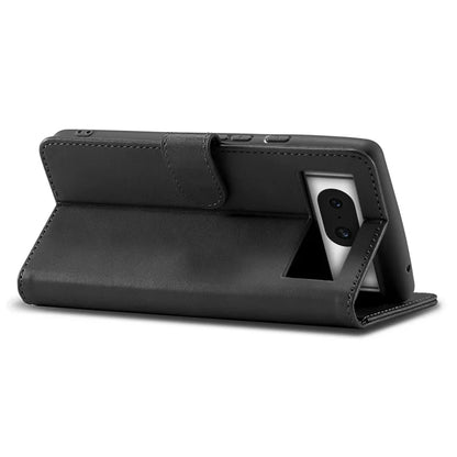 LC.IMEEKE For Google Pixel 8a Case Calf Texture PU Leather Phone Wallet Cover