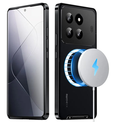 For Xiaomi 14 Pro Aroma Design Case Compatible with MagSafe Anti-Drop Lens Guard Metal+PC Phone Shell