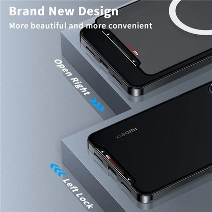For Xiaomi 14 Pro Aroma Design Case Compatible with MagSafe Anti-Drop Lens Guard Metal+PC Phone Shell
