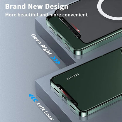 For Xiaomi 14 Pro Aroma Design Case Compatible with MagSafe Anti-Drop Lens Guard Metal+PC Phone Shell