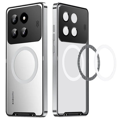 For Xiaomi 14 Pro Aroma Design Case Compatible with MagSafe Anti-Drop Lens Guard Metal+PC Phone Shell