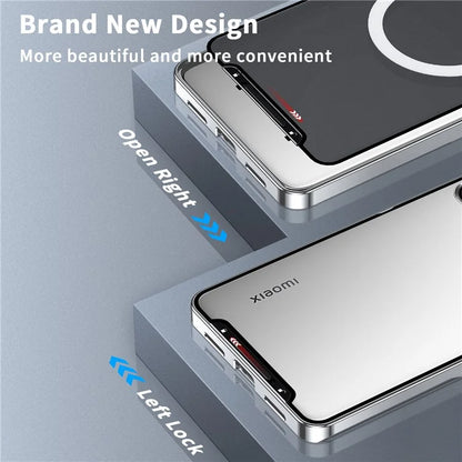 For Xiaomi 14 Pro Aroma Design Case Compatible with MagSafe Anti-Drop Lens Guard Metal+PC Phone Shell