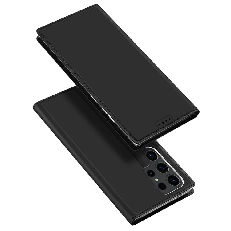 DUX DUCIS Skin Pro Series For Samsung Galaxy S24 Ultra Case PU Leather Phone Cover with Card Slot