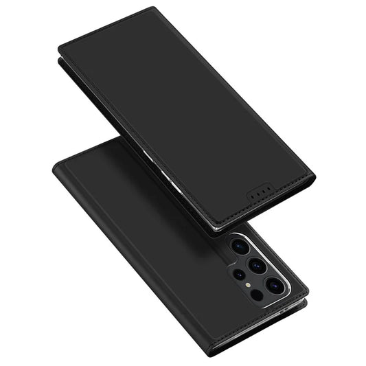 DUX DUCIS Skin Pro Series For Samsung Galaxy S24 Ultra Case PU Leather Phone Cover with Card Slot