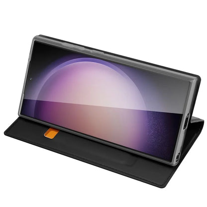 DUX DUCIS Skin Pro Series For Samsung Galaxy S24 Ultra Case PU Leather Phone Cover with Card Slot