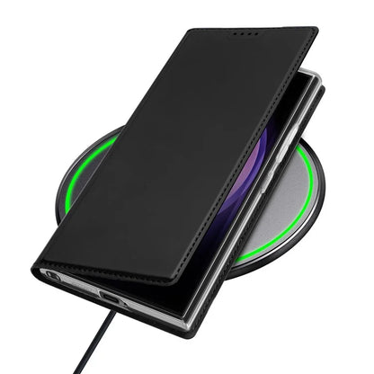 DUX DUCIS Skin Pro Series For Samsung Galaxy S24 Ultra Case PU Leather Phone Cover with Card Slot