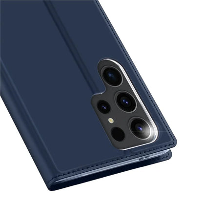 DUX DUCIS Skin Pro Series For Samsung Galaxy S24 Ultra Case PU Leather Phone Cover with Card Slot