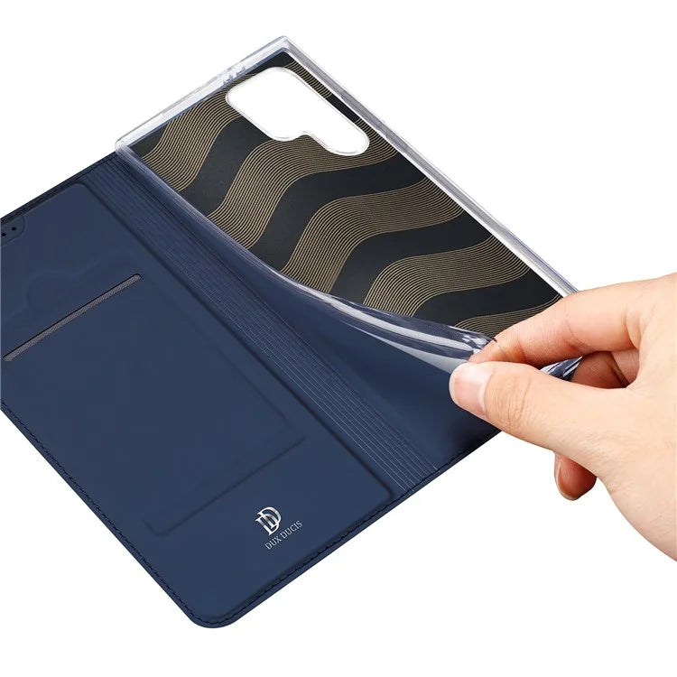 DUX DUCIS Skin Pro Series For Samsung Galaxy S24 Ultra Case PU Leather Phone Cover with Card Slot