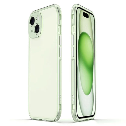 For iPhone 15 Case Metal Frame Bumper Phone Cover with Camera Lens Protection