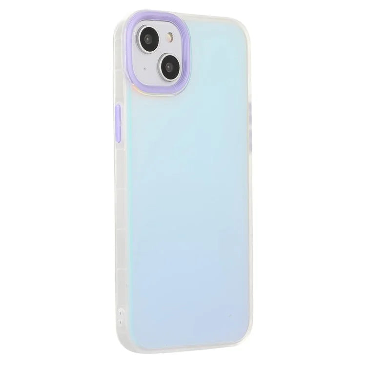 For iPhone 15 Phone Case Hard PC Soft TPU Shockproof Laser Matte Phone Protector
