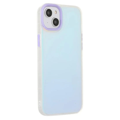 For iPhone 15 Phone Case Hard PC Soft TPU Shockproof Laser Matte Phone Protector