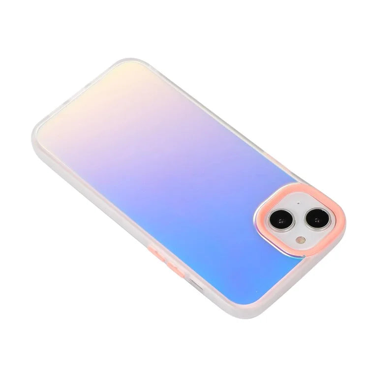 For iPhone 15 Phone Case Hard PC Soft TPU Shockproof Laser Matte Phone Protector
