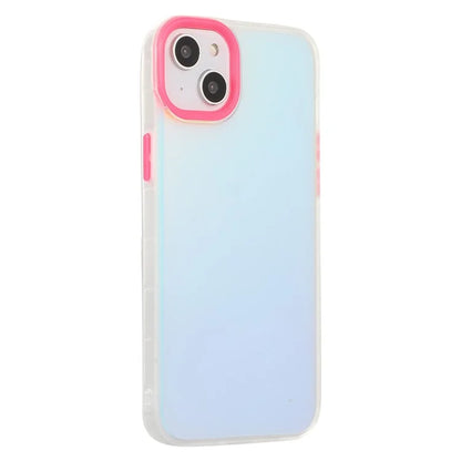 For iPhone 15 Phone Case Hard PC Soft TPU Shockproof Laser Matte Phone Protector