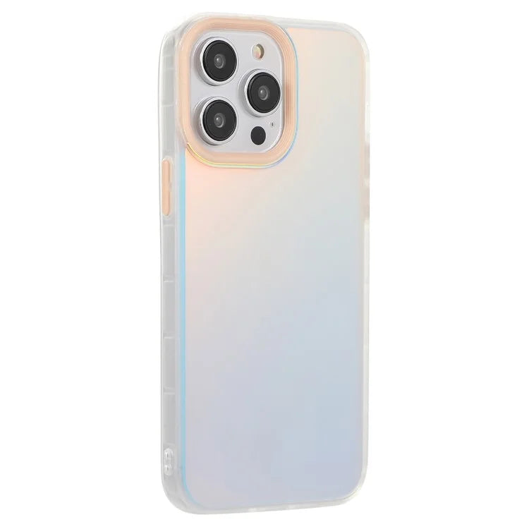 For iPhone 15 Pro Max Case PC+TPU Phone Protector Anti-drop Laser Matte Protective Cover