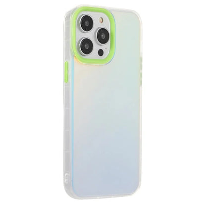 For iPhone 15 Pro Max Case PC+TPU Phone Protector Anti-drop Laser Matte Protective Cover