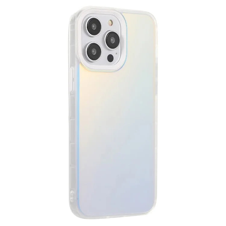 For iPhone 15 Pro Max Case PC+TPU Phone Protector Anti-drop Laser Matte Protective Cover
