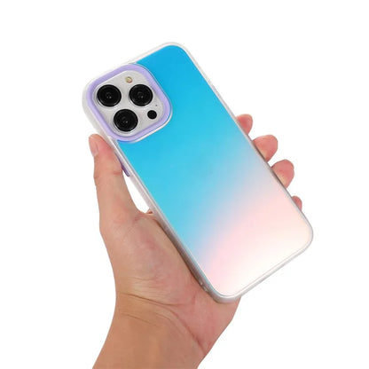 For iPhone 15 Pro Max Case PC+TPU Phone Protector Anti-drop Laser Matte Protective Cover