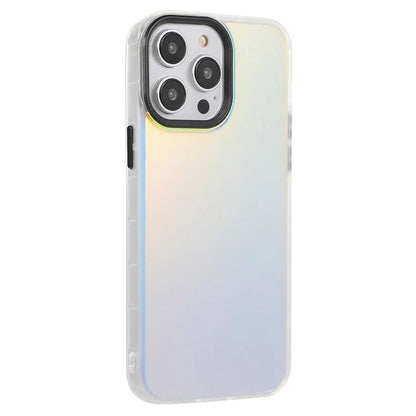 For iPhone 15 Pro Max Case PC+TPU Phone Protector Anti-drop Laser Matte Protective Cover