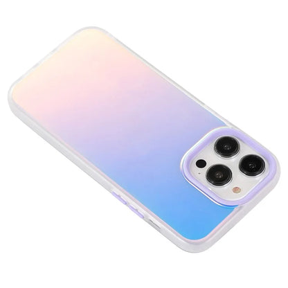 For iPhone 15 Pro Max Case PC+TPU Phone Protector Anti-drop Laser Matte Protective Cover