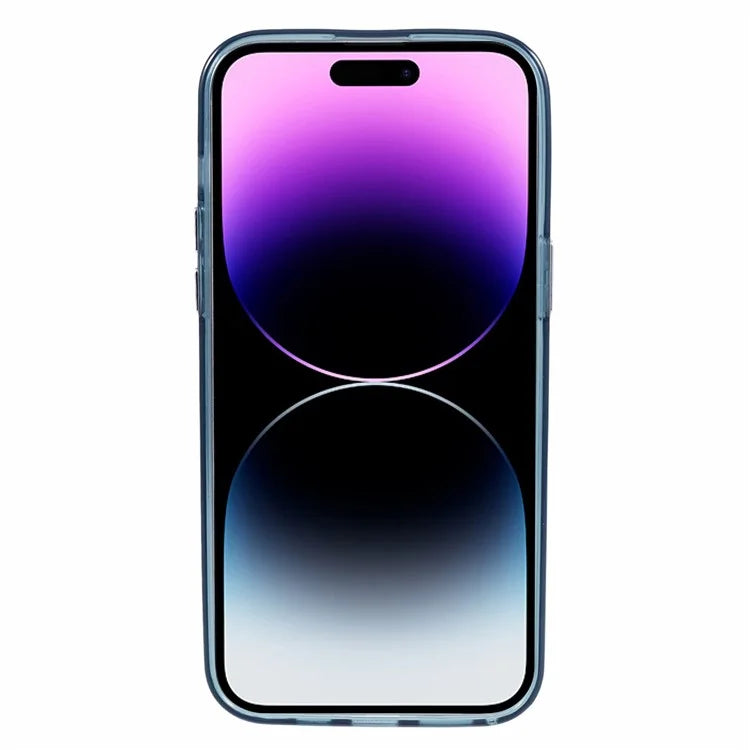 For iPhone 14 Pro Case 3D Rhombus Grid TPU + PC Phone Back Cover