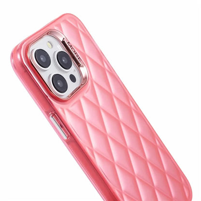 For iPhone 14 Pro Max Case TPU + PC Phone Cover with 3D Rhombus Grid