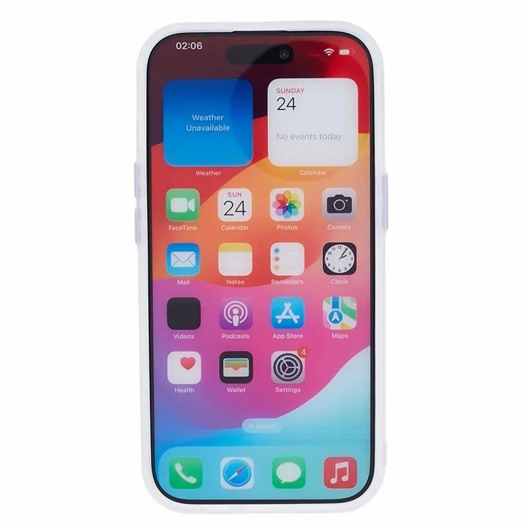 For iPhone 15 Case Laser Diamond Texture TPU+PC Phone Protector