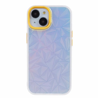 For iPhone 15 Case Laser Diamond Texture TPU+PC Phone Protector