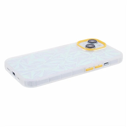 For iPhone 15 Case Laser Diamond Texture TPU+PC Phone Protector
