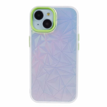 For iPhone 15 Case Laser Diamond Texture TPU+PC Phone Protector