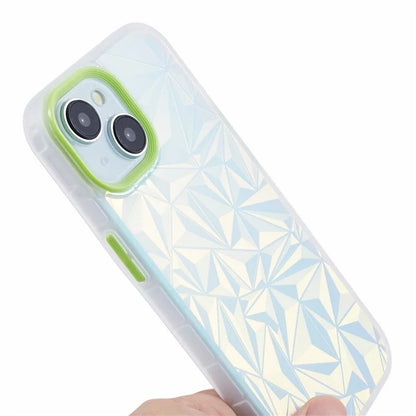 For iPhone 15 Case Laser Diamond Texture TPU+PC Phone Protector