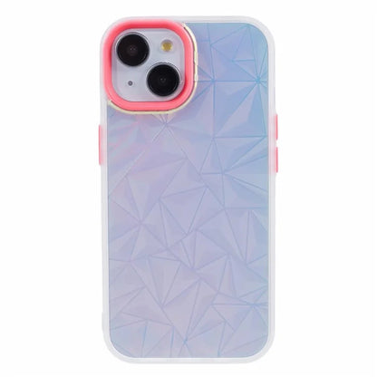 For iPhone 15 Case Laser Diamond Texture TPU+PC Phone Protector