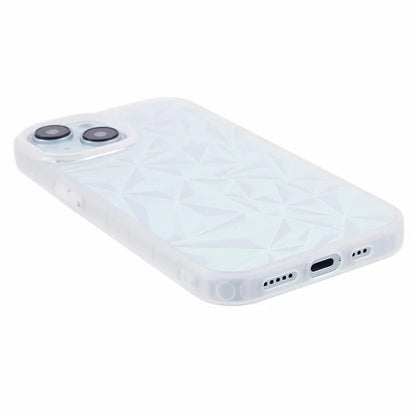 For iPhone 15 Case Laser Diamond Texture TPU+PC Phone Protector