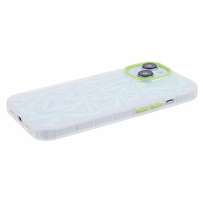 For iPhone 14 TPU+PC Phone Case Laser Diamond Texture Anti-drop Cover