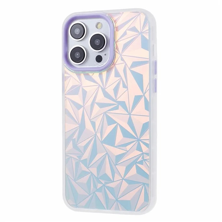 For iPhone 15 Pro Max Case Laser Scratch-resistant TPU+PC Phone Back Shell