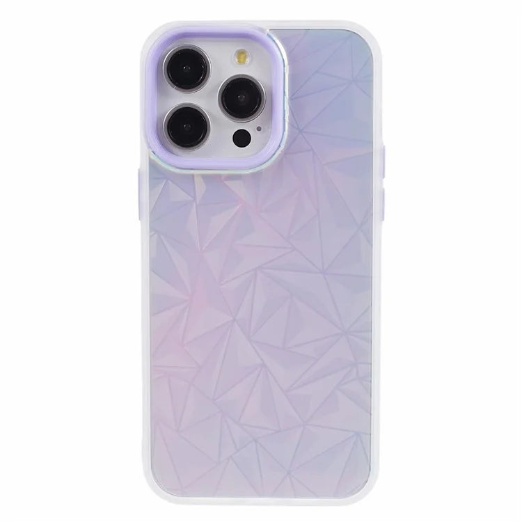 For iPhone 15 Pro Max Case Laser Scratch-resistant TPU+PC Phone Back Shell
