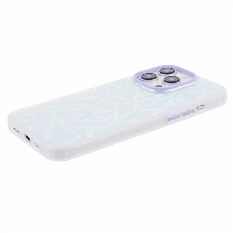 For iPhone 15 Pro Max Case Laser Scratch-resistant TPU+PC Phone Back Shell