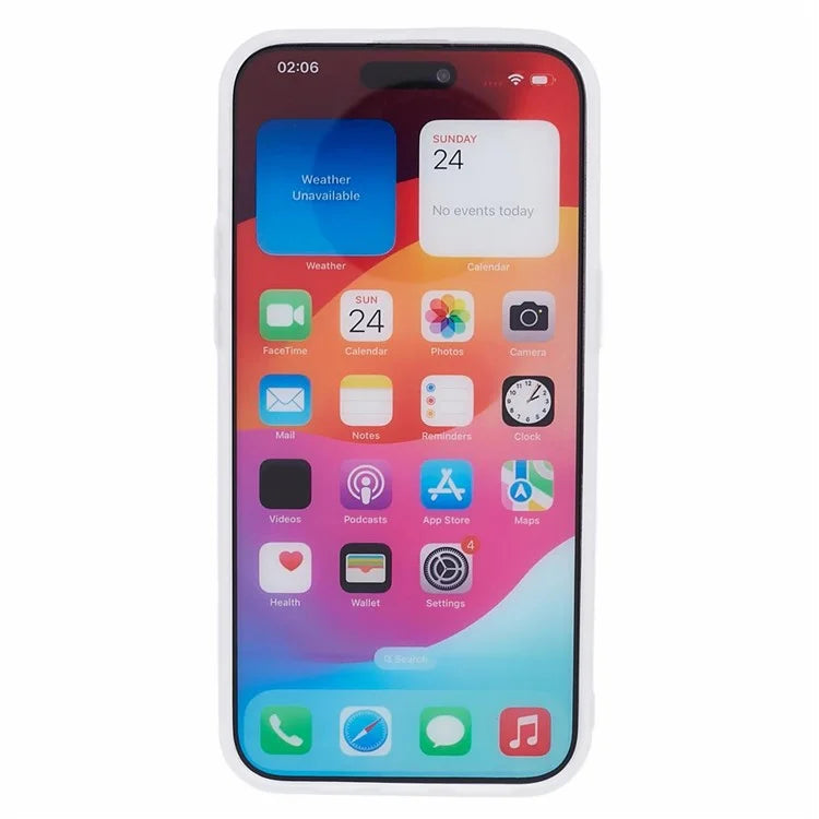 For iPhone 15 Pro Max Case Laser Scratch-resistant TPU+PC Phone Back Shell