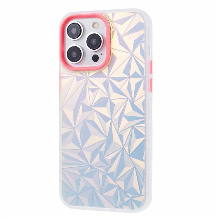 For iPhone 15 Pro Max Case Laser Scratch-resistant TPU+PC Phone Back Shell