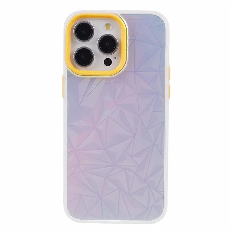 For iPhone 15 Pro Max Case Laser Scratch-resistant TPU+PC Phone Back Shell