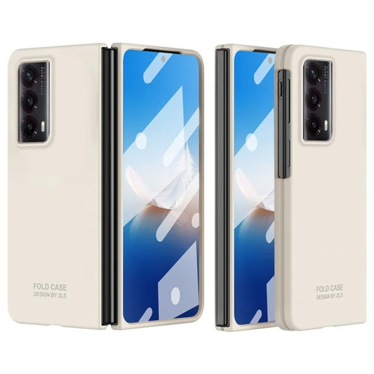 For Honor Magic Vs2 5G Case Scratch-resistant PC Mobile Phone Cover with Protective Tempered Glass Film