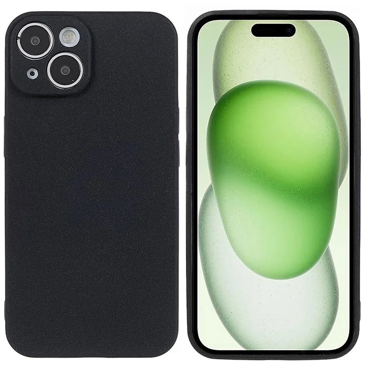 For iPhone 15 Plus Case TPU Anti-scratch Double-Sided Matte Phone Protector