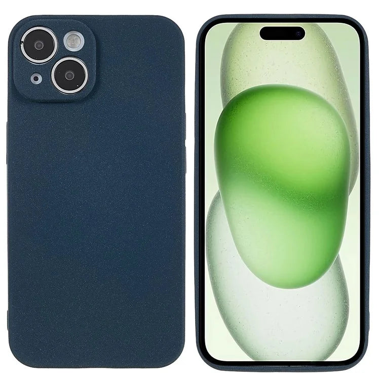For iPhone 15 Plus Case TPU Anti-scratch Double-Sided Matte Phone Protector