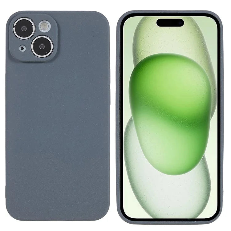 For iPhone 15 Plus Case TPU Anti-scratch Double-Sided Matte Phone Protector