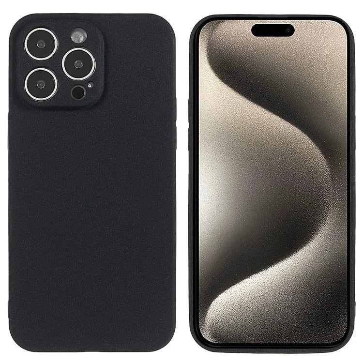 For iPhone 15 Pro Max Double-Sided Matte Phone Case TPU Shockproof Back Shell Cover