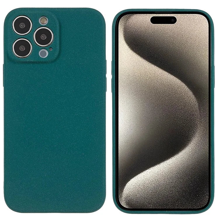 For iPhone 15 Pro Max Double-Sided Matte Phone Case TPU Shockproof Back Shell Cover