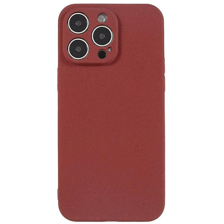 For iPhone 15 Pro Max Double-Sided Matte Phone Case TPU Shockproof Back Shell Cover