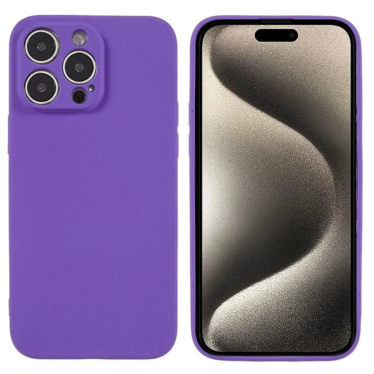 For iPhone 15 Pro Max Double-Sided Matte Phone Case TPU Shockproof Back Shell Cover